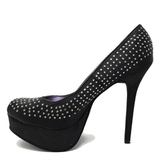 SM New York disco diamond stud platforms size 10 - Picture 4 of 9